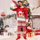 thumbnail image 3 of Conjunto de pijama de ciervo navideño para mujer, hombre y niño, ropa de dormir familiar, pantalones de manga larga con estampado de Papá Noel, ropa de casa de Navidad, 3 of 4