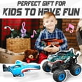thumbnail image 7 of YCFUN 2-in-1 Dinosaur & Shark RC Monster Truck for Kids, RC Stunt Car with 360° Spins, LED Lights and Music, Off-Road RC Cars for Kids Boys Girls 3+, 7 of 7