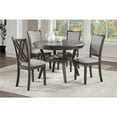 thumbnail image 2 of New Classic Furniture Amy 5-Piece Contemporary Wood Dining Set in Gray, 2 of 11