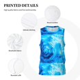 thumbnail image 3 of Honeii Blue Shell print basktball shirt for men and women, Unisex basketball jersey for Theme party-Medium, 3 of 6