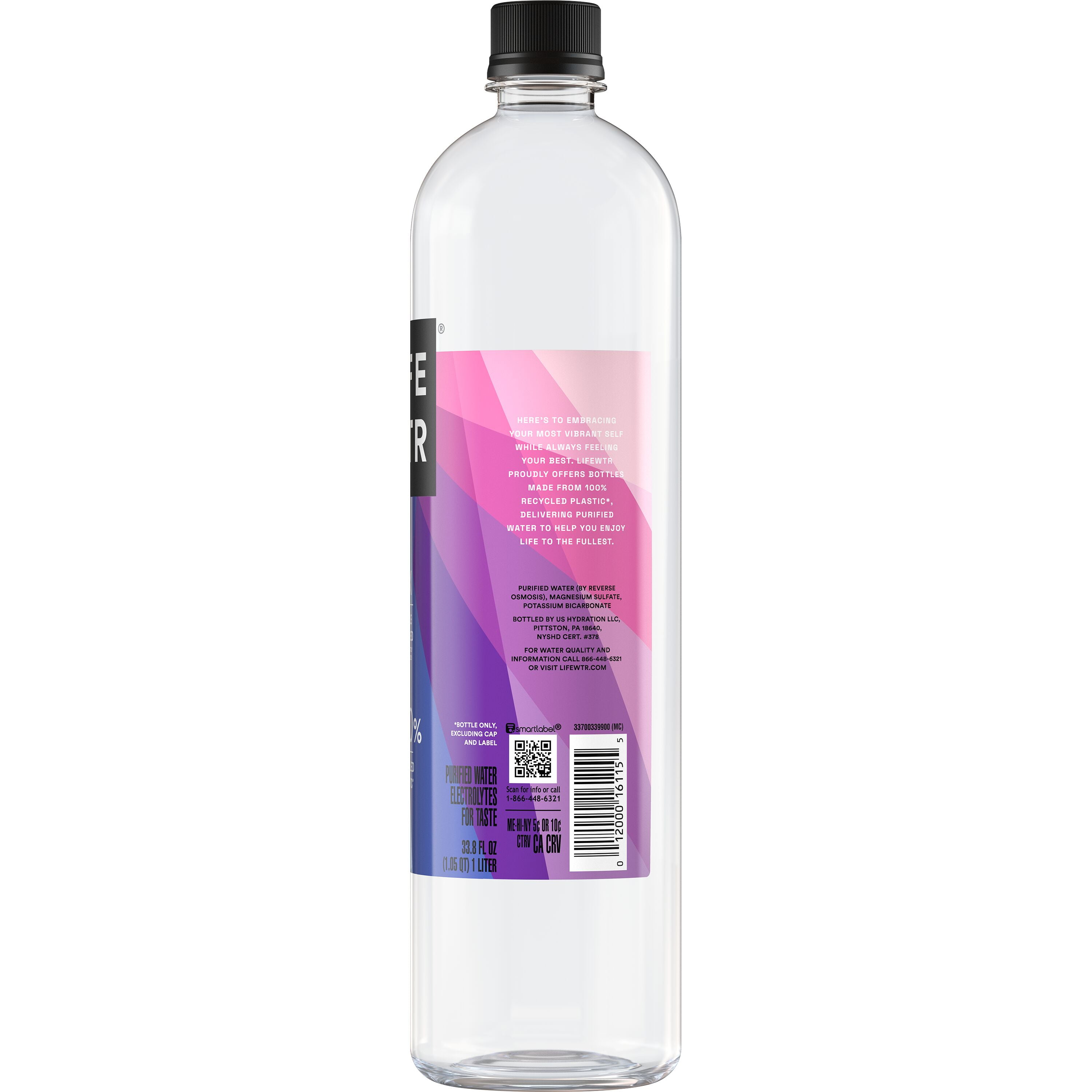 LIFEWTR, Purified Water with Electrolytes, 33.8 Fl Oz - Walmart.com