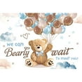 thumbnail image 2 of 10x8ft Baby Shower Bear Party Backdrop,We Can Bearly Wait Photography Background,Blue Balloons Cake Table Decor Photo Banner Props, 2 of 3