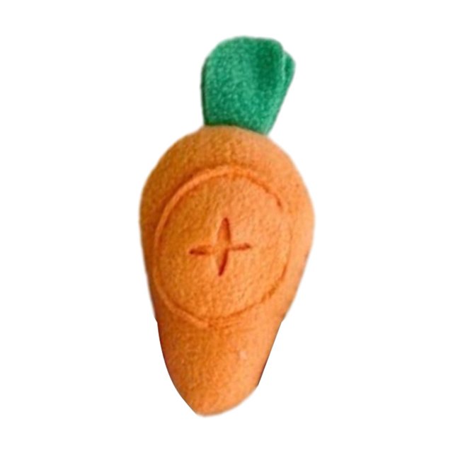 CSChome Pet Chewing Toy Pet Dog Toy - Squeaky Device Boredom Relief Carrot-Shaped Interactive Plush