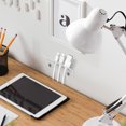 thumbnail image 4 of Cable Spring Holder Clips, 4 Pcs Cable Holder Clip 5 Slots Acrylic Cable Organizers USB Cable Holder Wire Organizer Cord Clips for Desk Car Home and Office, 4 of 7