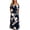 Navy, variant on Dresses for Women Bohemian Printed Off Shoulder Short Sleeve Dress Ruffle Hem Trendy Weekend Outings Shopping Trips Relaxed Daily Dresses with Pocket