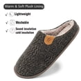 thumbnail image 4 of Northblanc Men's Fuzzy Scuff Slippers Comfy Winter Warm Indoor House Shoes Fur Lined, 4 of 9