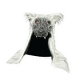 thumbnail image 3 of Máscara de lobo, accesorio novedoso para cubrir los hombros y la cabeza, máscara de animal para adultos, ideal para festivales. Gris, 3 of 9