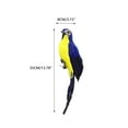 thumbnail image 2 of TOP-MAX Artificial Feather Parrot Bird Fake Parrot Parrot Crafts Simulation Parrot Home Decation, 2 of 8