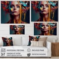 thumbnail image 4 of Designart Vibrant Creative Woman Portrait II Canvas Wall Art, 4 of 5