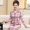 thumbnail image 1 of REDHOTYPE Mode Maman Pyjamas Femmes Manches Longues Coton Cardigan Homewear Automne Hiver Costume, 1 of 2