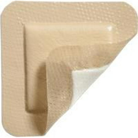 Foam With Adhesive Mepilex Border Lite Thin Silicone Foam Dressing Adhesive with Border Sterile 4 X 4 Inch Square, 2 Boxes of 5 ()