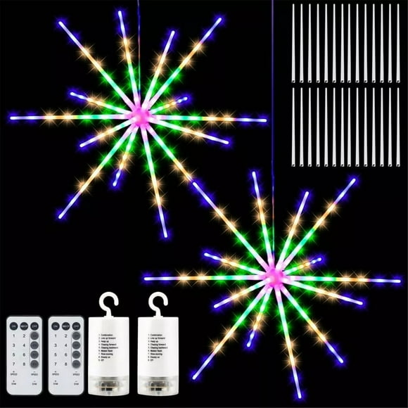 LED Pendaison Starburst Lampe DIY Fée Qui Coule Tournant Lumières Décor de Noël