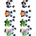 thumbnail image 2 of Dalazy 8pcs/set Mini PVC Miniature Panda Figurine Cartoon Character Animal Statue Landscape Garden Small Crafts Ornament, 2 of 9