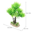 thumbnail image 2 of HAKIDZEL 1Set Aquarium Décor Plastic Plants Realistic Tree Model for Fish Owners and Reptile Owners, 2 of 8