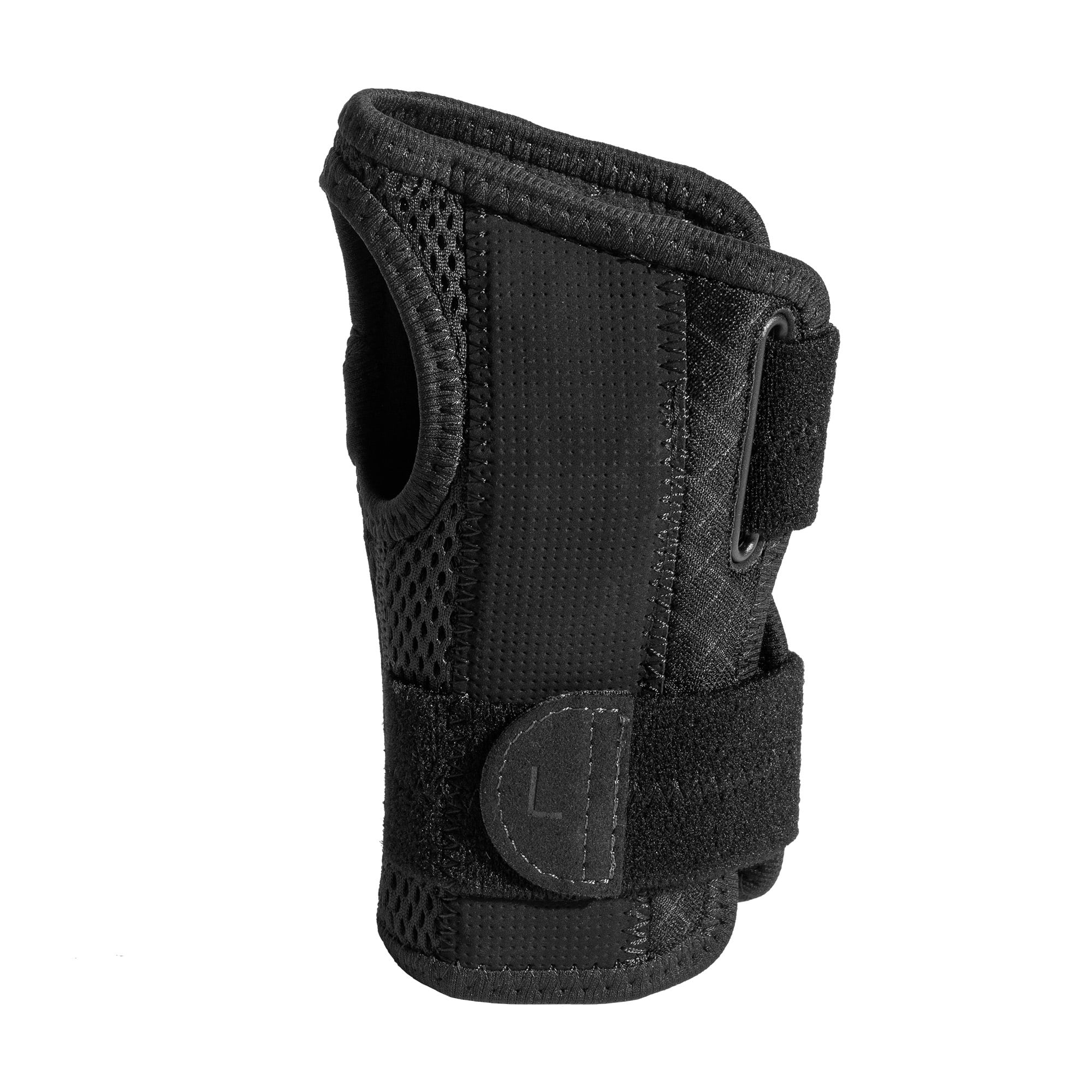 Mueller Sports Medicine Green Fitted Wrist Brace, Left, OSFM, Black