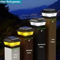 thumbnail image 4 of Luces solares tipo poste Siedinlar 4x4, metal, impermeables, paquete de 6, 4 of 6