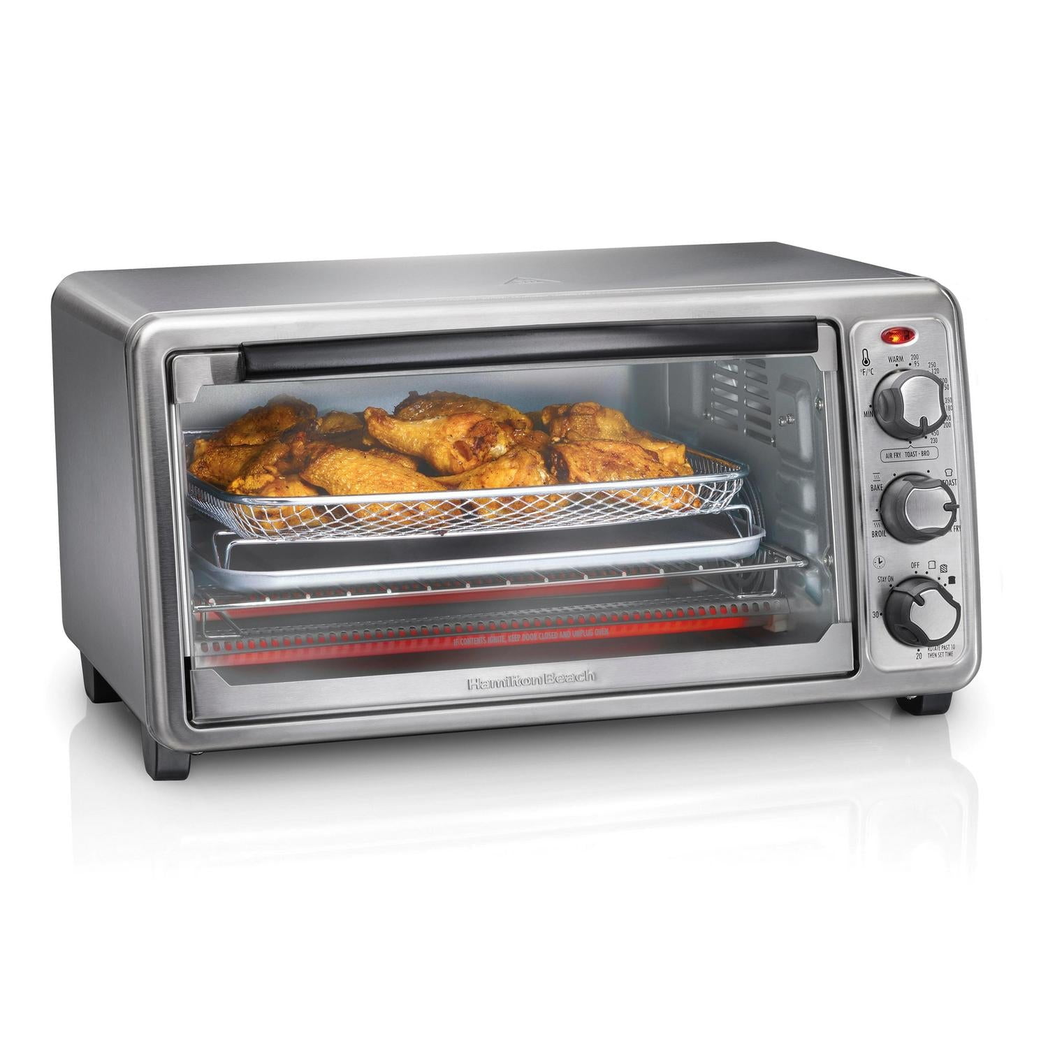 Hamilton Beach Sure-Crisp Air Fryer 6 Slice Toaster Oven - Walmart.com