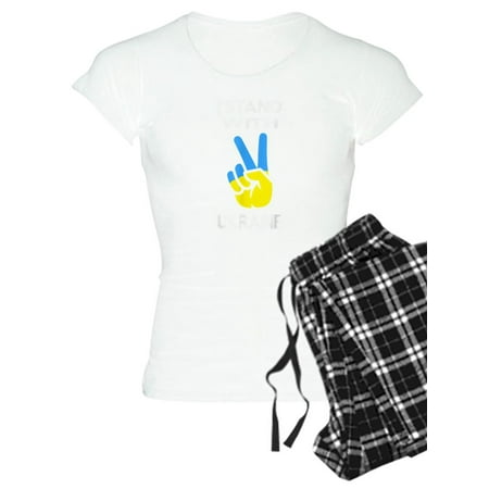 

CafePress - Support Ukraine I Stand With Ukraine Ukrai Pajamas - Women s Light Pajamas
