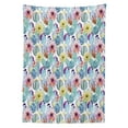 thumbnail image 3 of Ambesonne Cactus Tablecloth Rectangular Table Cover, Desert Sand Wild Flowers, 60"x90", Multicolor, 3 of 4