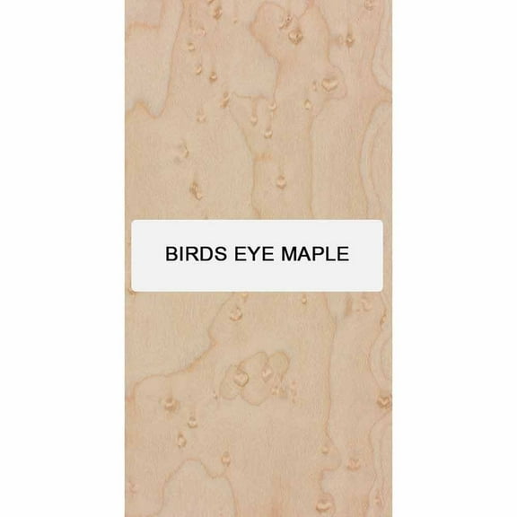 Birds Eye Maple Book Matched Knife Wood Blanks/Knife Scales 5" x 1-1/2" x 3/8" (1 Piece) - Elevate Your Craftsmanship with Exotic Wood Knife Blanks