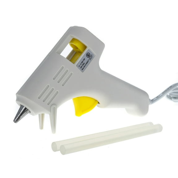 3pc ToolTreaux 10 Watt Mini Glue Gun and Hot Glue Sticks Crafting Supplies Kit