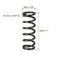thumbnail image 2 of 1.2mm Wire Dia 9mm Outer Diameter 25mm Long Compression Springs Black 20Pcs, 2 of 5