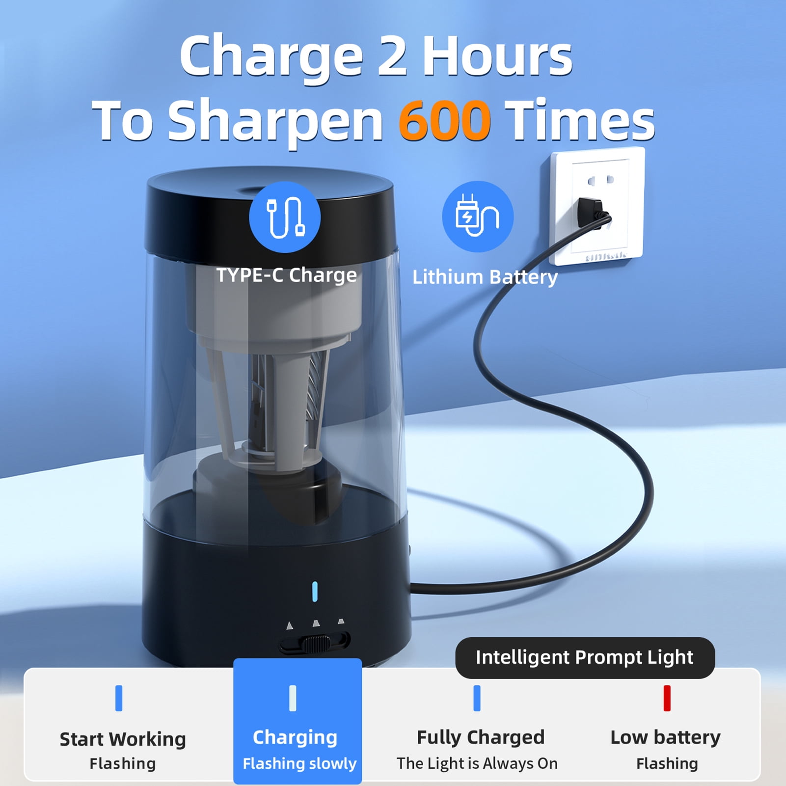 pencil sharpener,Portable Battery Powered 6-8mm Pencil Round Pencil Pencil Round Pencils Round Office Battery Powered Pencil Battery Powered Pencils Office