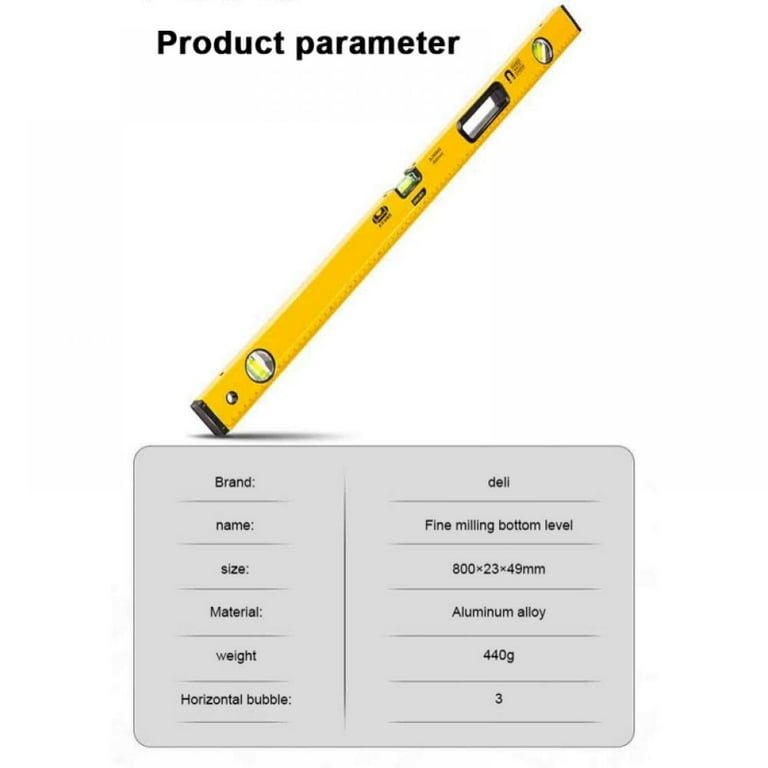 Torpedo Level, 45-Degree Plumb Multifunction Level Ruler