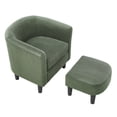 thumbnail image 5 of Aukfa Accent Chair with Ottoman for Living Room Bedroom, Modern Club Chair Armchair,Corduroy,Green, 5 of 8
