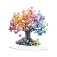 thumbnail image 3 of Adorno de mesa de de la de mariposa, letrero acrílico plano 2D, decoración, estantería, mesa decorativa, decoración de escritorio para, 3 of 9