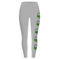 thumbnail image 4 of QATAINLAV Seamless Leggings for Women 2025 St Patricks Day Shamrock Clover Print Yoga Pants Casual High Waisted Tummy Control Stretchy Tight Leggings Gray M Weekly Prime, 4 of 5