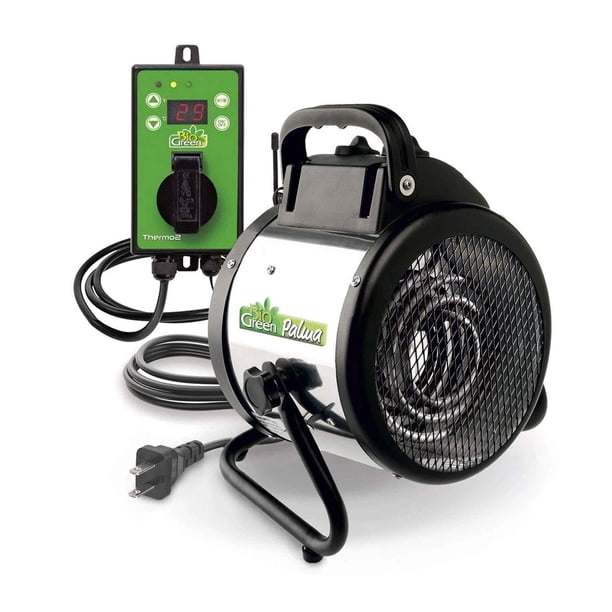 Calefactor para invernadero Bio Green PALMA 1500 W de acero inoxidable