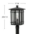 thumbnail image 4 of One Light Outdoor Post Mount In Transitional-Craftsman Style 11 Inches Wide By 20.5 Inches High-Oil Rubbed Bronze Finish Hinkley Lighting 1961Oz, 4 of 7