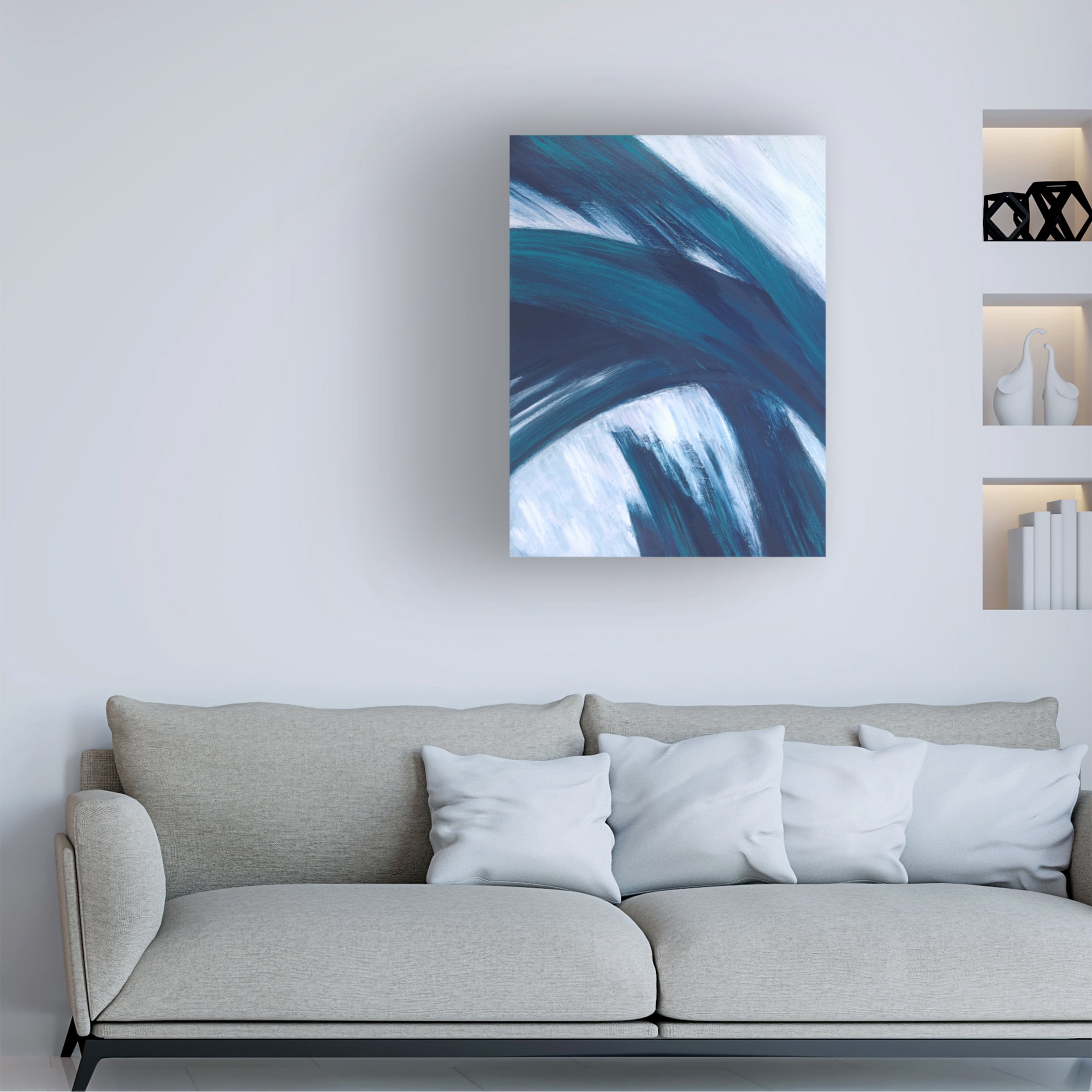 Suzanne Wilkins 'Fronds Kline I' Canvas Art