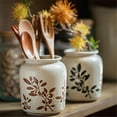 thumbnail image 7 of Large Cooking Utensil Holder for Kitchen Counter, Ceramic Utensil Crock for Countertop, 7 of 7