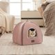 thumbnail image 1 of Cama para gatos de interior – Cama cueva para gatos, casa de gato, tienda de campaña con almohada acolchada extraíble lavable, camas suaves y autocalentables, camas y muebles para gatos, cama para, 1 of 2