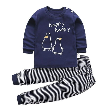 

GOODLY Toddler Baby Boys Print Clothes Set Long Sleeve Sweatshirts Tops with Casual Pants Fall Winter Outfits