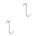 thumbnail image 1 of Inteprter Gancho trasero para puerta, armario, armario, ropa colgante de acero inoxidable, abrigo, bufanda, colgador, estante de almacenamiento Blanco 2piezas, 1 of 6