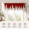 thumbnail image 3 of AshasdS Red Christmas Trees Border Window Valance Winter Holiday Short Curtain Rod Pocket for Living Room, 3 of 5