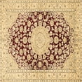 thumbnail image 1 of Ahgly Company Indoor Square Medallion Brown Traditional Area Rugs, 8' Square, 1 of 4