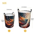 thumbnail image 2 of Laundry Basket, Dynamic Fire Bird Art Laundry Hamper Waterproof Laundry Bag Clothes Hamper Laundry Bin with Handles for Bedroom, Living Room, Kids Room, 2 of 6