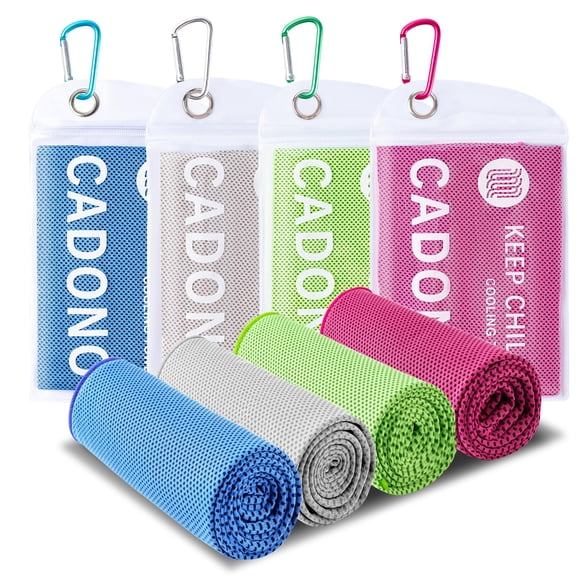 Toalla refrigerante CADONO de microfibra de 40 x 30 cm para yoga, deporte, gimnasio