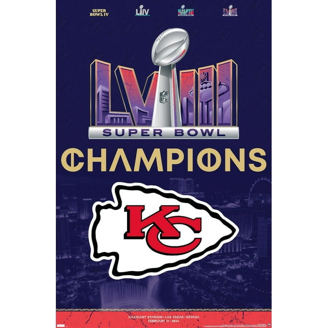 NFL Kansas City Chiefs - Logo de l'équipe du Super Bowl LVIII