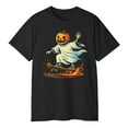 thumbnail image 3 of Halloween Ghost Skateboarding T-Shirt – Funny Spooky Skater Tee, 3 of 5