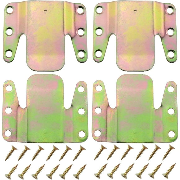 Exceptional 4PCS Thick 1.8mm Colour Gold Sofa Coupling Combination Sofa Metal Connector Sofa Interlocking Device with Screw for Combination Sofa Double Sofa Recliners ensuring long - lasting use