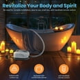 thumbnail image 6 of Baellsa Portable Spa Bubble Bath Mat, Full Body Bubbling Bath Mat with Remote & Pillow, Electric Air Pump & Adjustable Bubble Settings, 6 of 8