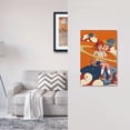thumbnail image 5 of DouZhe 1-Gang Blank Wallplate, Anime Space Planets Girl Decorative Wall Plates, 5 of 7