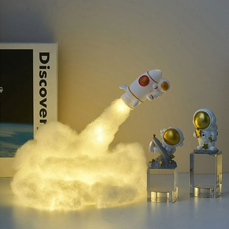 

olkpmnmk Wall Decor Party Decorations DIY Material Pack Creative Rocket Nightlight Decoration Decoration Decoration Decoration Decoration for Astronauts in the Space Atmosphere B Room Decor