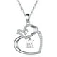 thumbnail image 1 of Xihbxyly Collar con Colgante de Corazón de Buena Suerte para Mujer, 1 of 3