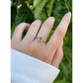 thumbnail image 2 of Natural 925 Sterling Silver Yellow Sapphire Gemstone Ring Woman Wedding Ring Gift, 2 of 2